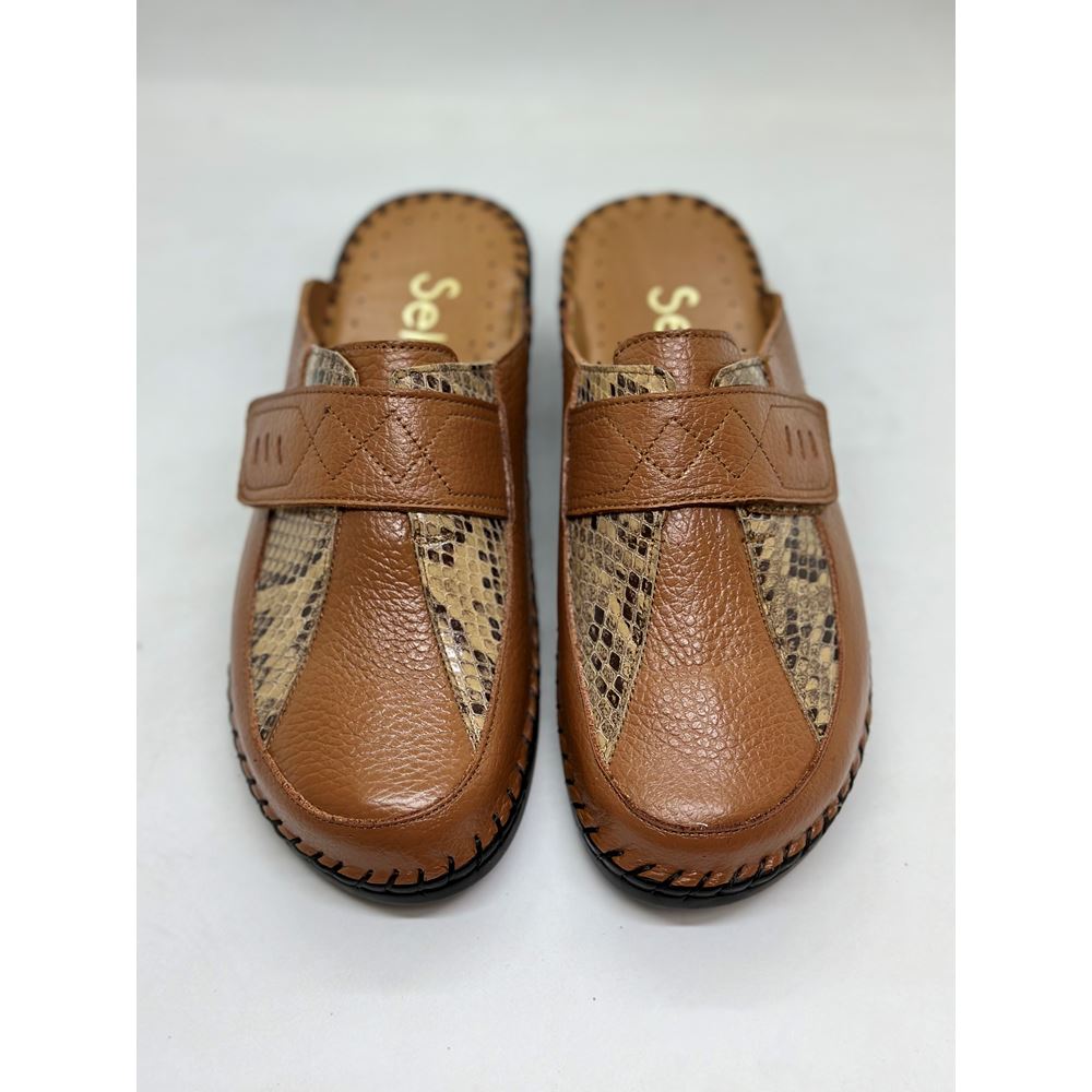 790 TABA Hakiki Deri Ortopedik Topuk Dikeni Özellikli Terlik