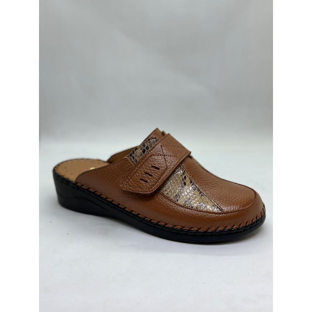 790 TABA Hakiki Deri Ortopedik Topuk Dikeni Özellikli Terlik