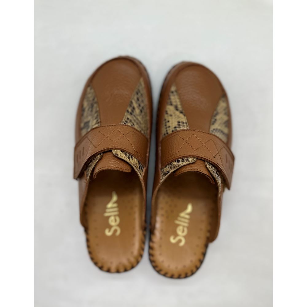 790 TABA Hakiki Deri Ortopedik Topuk Dikeni Özellikli Terlik