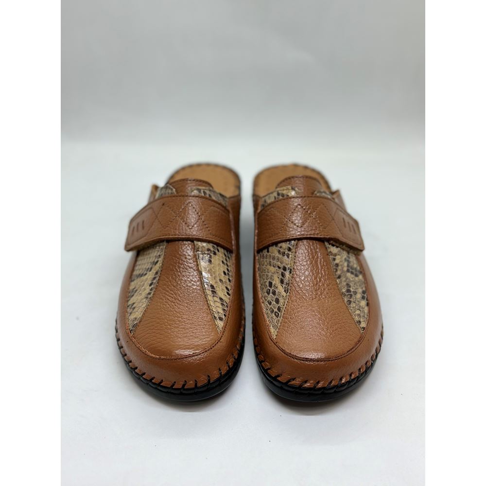 790 TABA Hakiki Deri Ortopedik Topuk Dikeni Özellikli Terlik