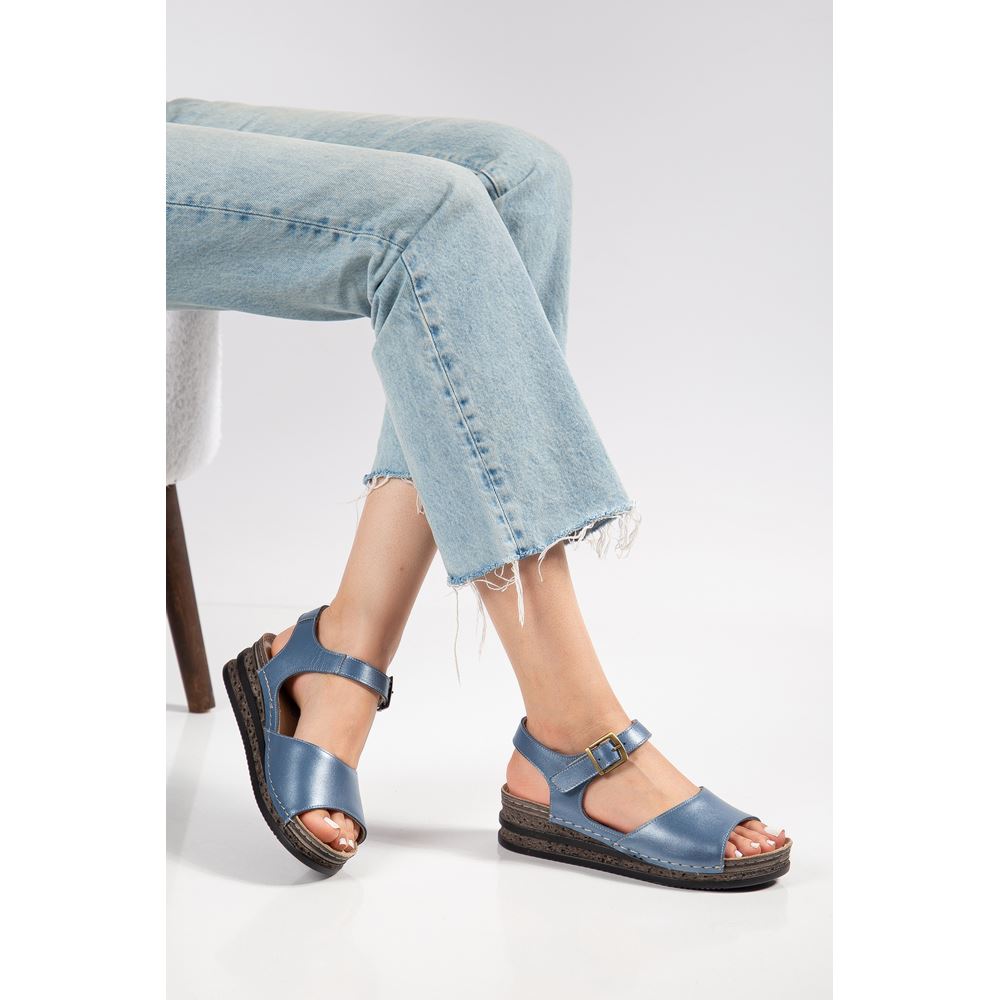 230403 P. BLUE Hakiki Deri Comfort