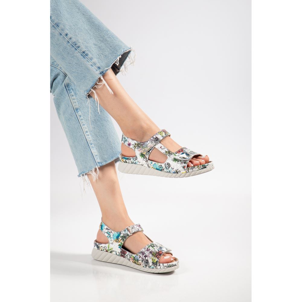 229904 FLOWERS Hakiki Deri Comfort