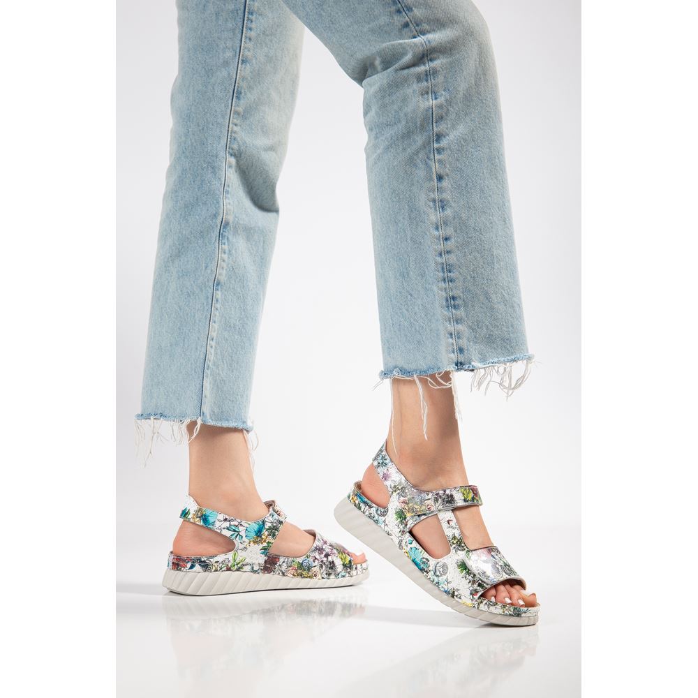 229904 FLOWERS Hakiki Deri Comfort