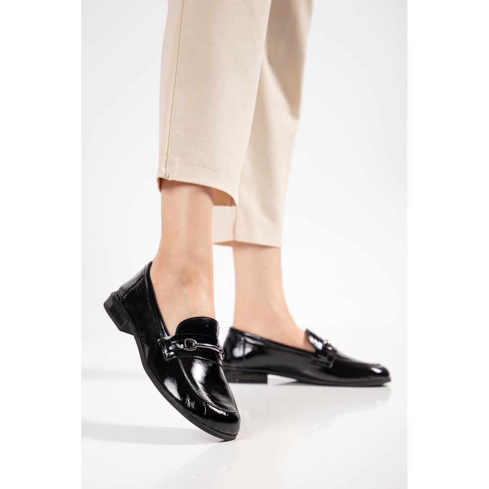 1615 BLACK PATENT LEATHER BAREFOOT Halluks Valgus Comfort