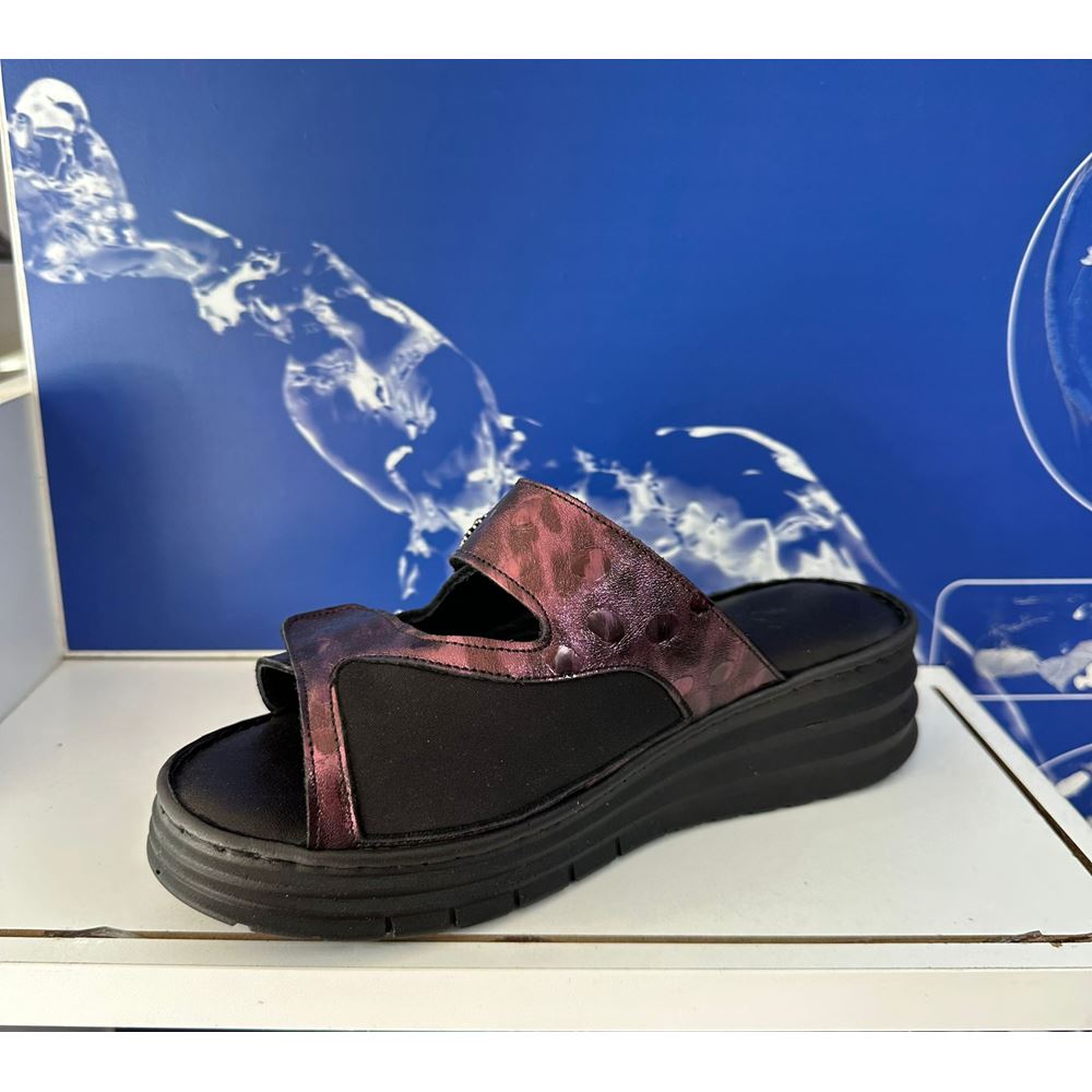 80 BORDO Hakiki Deri Comfort Ortopedik Terlik