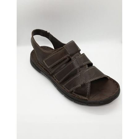 1721 MEDIUS COMFORT HAKİKİ DERİ SANDALET-KAHVE