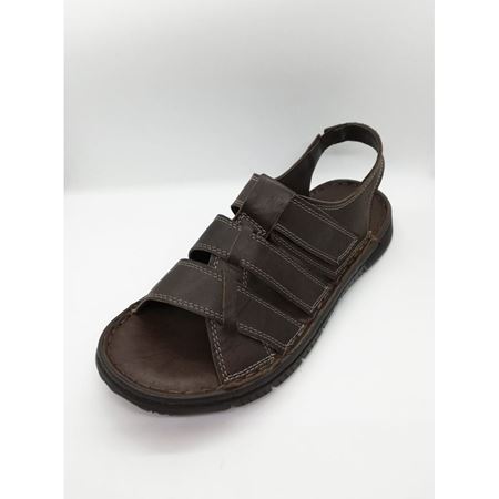 1721 MEDIUS COMFORT HAKİKİ DERİ SANDALET-KAHVE