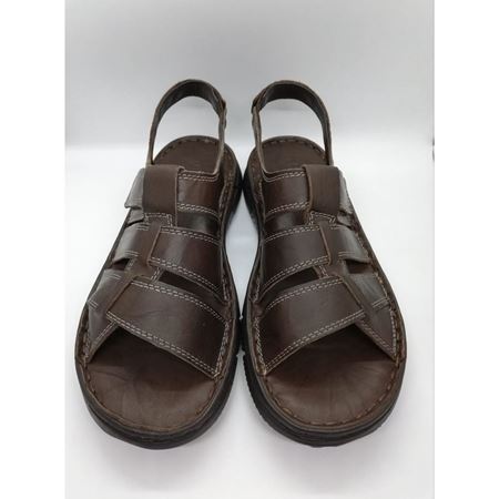 1721 MEDIUS COMFORT HAKİKİ DERİ SANDALET-KAHVE