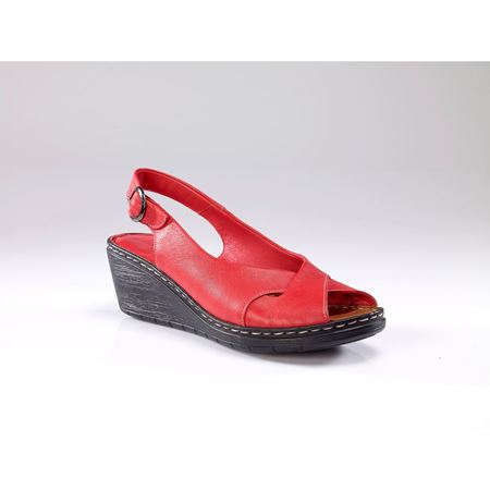 METSI RED  Hakiki Deri Sandalet
