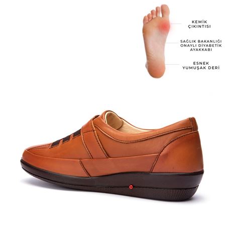 004 TABA  HAKİKİ DERİ ORTOPEDİK DİABETİK COMFORT