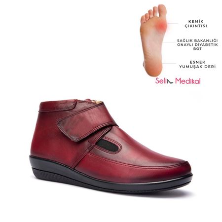 009 BORDO Bayan Diyabetik Comfort Bot