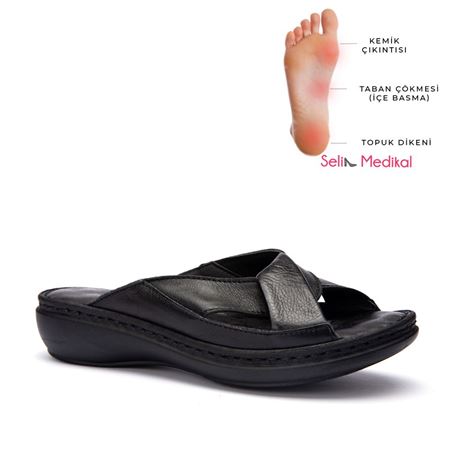 203 SİYAH MASAJ TABANLI TERLİK