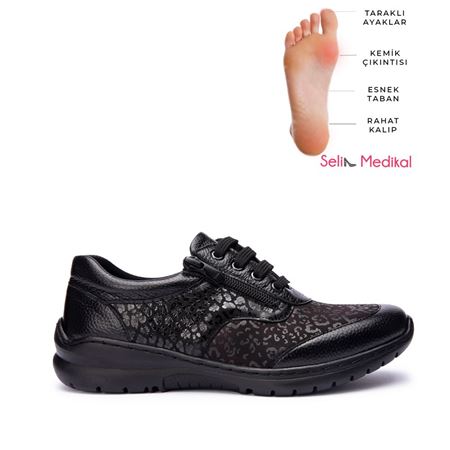1914 SİYAH Hakiki Deri Ortopedik Comfort