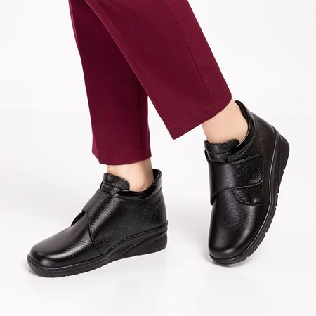 857 Siyah Hakiki Deri Bot