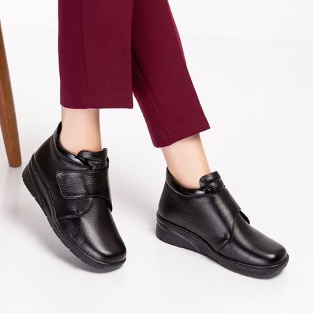 857 Siyah Hakiki Deri Bot