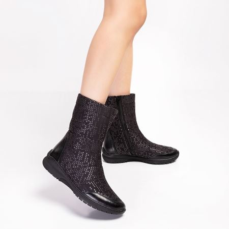 19205 Siyah Bot Bunyon Kemik Çıkıntısına Uygun Esnek Taban