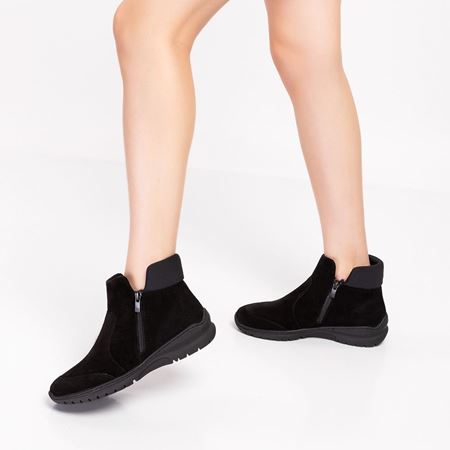 19204 SİYAH SUET BOT  BUNYON KEMİK ÇIKINTISINA UYGUN ESNEK YUMUŞAK TABAN