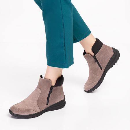 19204 VİSON SUET BOT -  BUNYON KEMİK ÇIKINTISINA UYGUN SKETCHERS ESNEK TABAN 