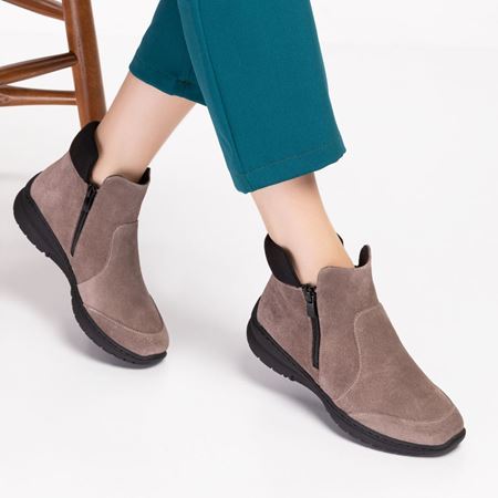 19204 VİSON SUET BOT -  BUNYON KEMİK ÇIKINTISINA UYGUN SKETCHERS ESNEK TABAN 