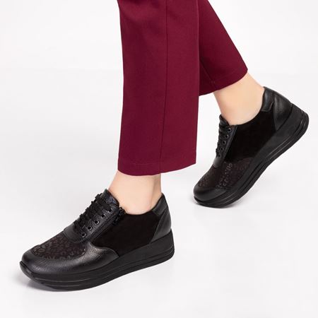 19101 Siyah Halluks Valgus ve Rigidus Ortopedik Ayakkabı