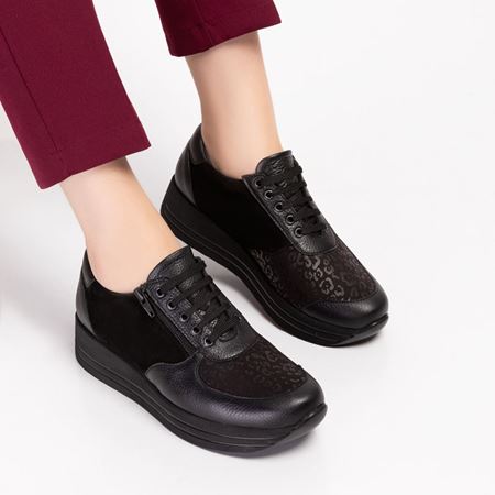 19101 Siyah Halluks Valgus ve Rigidus Ortopedik Ayakkabı