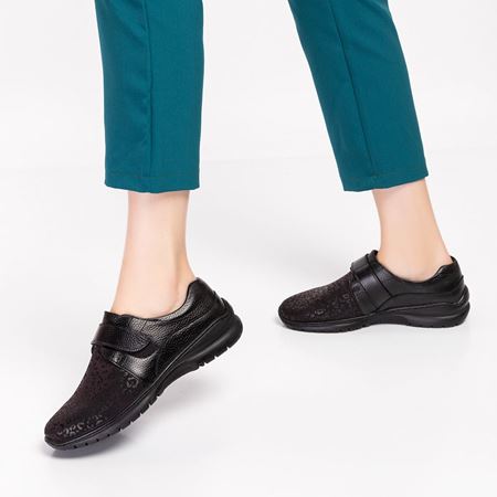 Bolle Siyah Mimoza Hakiki Deri Halluk Valgus Esnek Taban