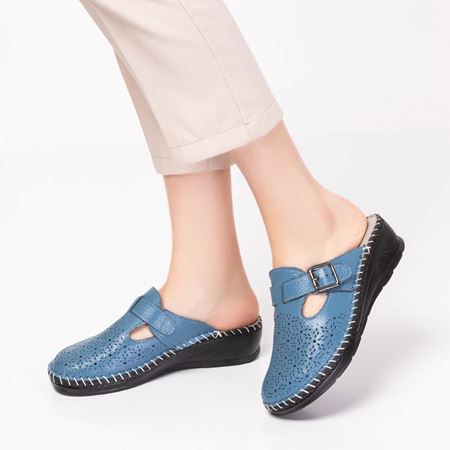 STAR KOT MAVİ Hakiki Deri Ortopedik Topuk Dikeni Özellikli