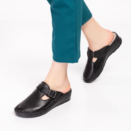 STAREX SİYAH  Hakiki Deri Ortopedik Topuk Dikeni Özellikli