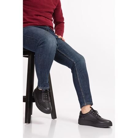 803 Siyah Deer Hakiki Orjinal Deri Comfort