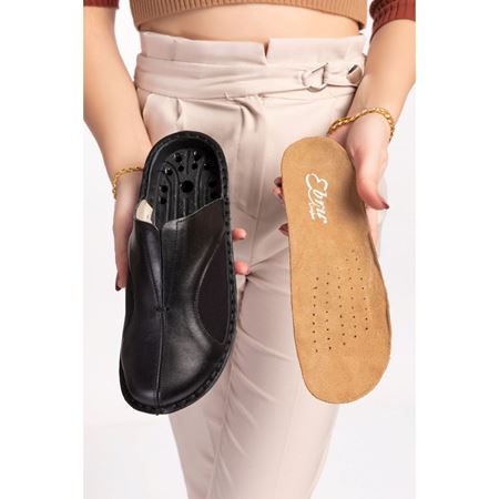 2178 Tabanı Çıkan Halluks Valgus Hakiki Deri Ortopedik Terlik