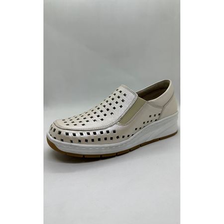 820 Z Bej Hakiki Deri Comfort Ayakkabı