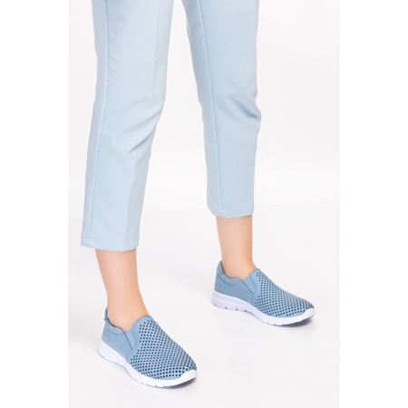 584 Kot Mavi Hakiki Deri Comfort