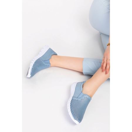 584 Kot Mavi Hakiki Deri Comfort