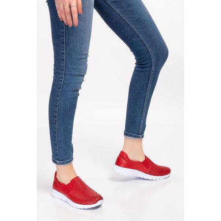 678 Kırmızı Hakiki Deri Comfort