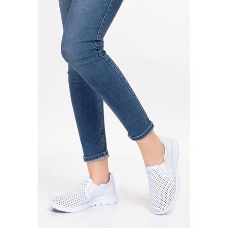 557 D Beyaz Hakiki Deri Comfort