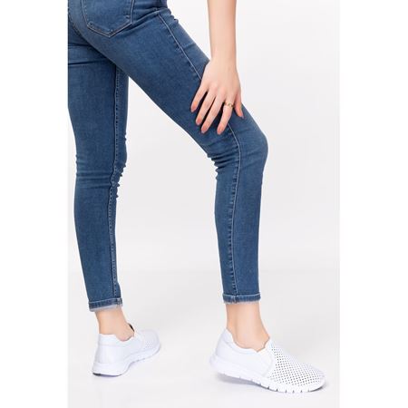 557 D Beyaz Hakiki Deri Comfort
