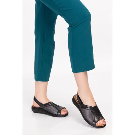 2169 SİMLİ TABANI ÇIKABİLEN HAKİKİ DERİ HALLUKS VALGUS DESTEKLİ ve MANTAR TABANLI ORTOPEDİK SANDALET