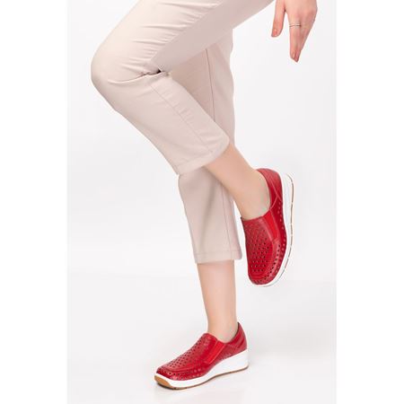 820 Z Kırmızı Hakiki Deri Comfort Ayakkabı