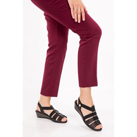 1310 Siyah Simli Hakiki Deri Comfort