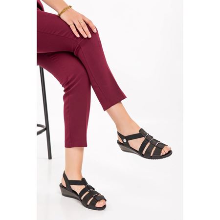 1310 Siyah Simli Hakiki Deri Comfort