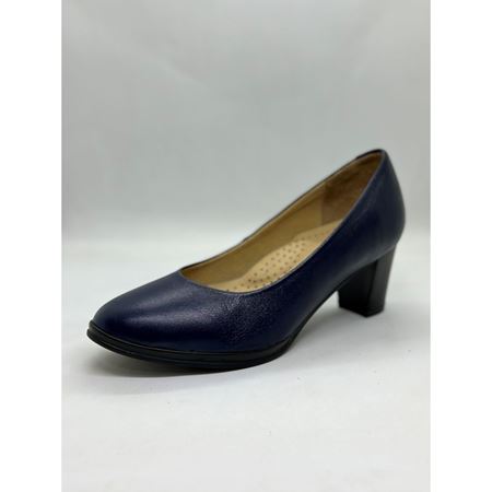 437 Lacivert Hakiki Deri Comfort