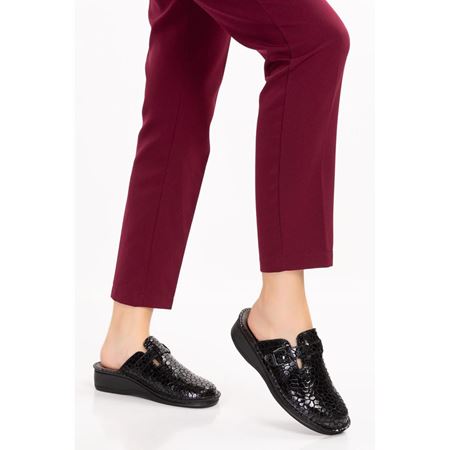 2177 TURTLE Tabanı Çıkan Halluks Valgus Hakiki Deri Ortopedik Terlik