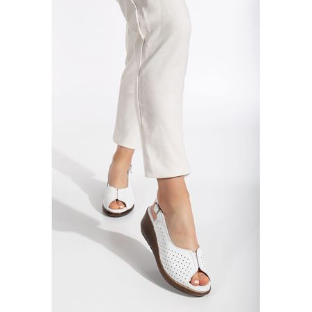 070 BEYAZ Hakiki Deri Topuk Dikeni Özellikli Yumuşak Taban Comfort