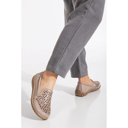 456 Vison Hakiki Deri Comfort Ortopedik Kadın Ayakkabı