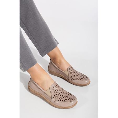 456 Vison Hakiki Deri Comfort Ortopedik Kadın Ayakkabı