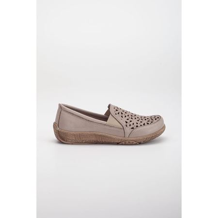 456 Vison Hakiki Deri Comfort Ortopedik Kadın Ayakkabı