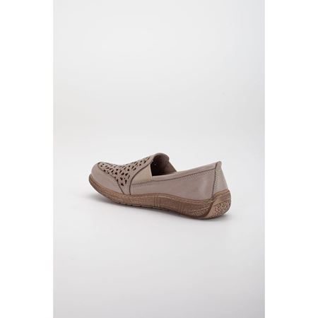 456 Vison Hakiki Deri Comfort Ortopedik Kadın Ayakkabı