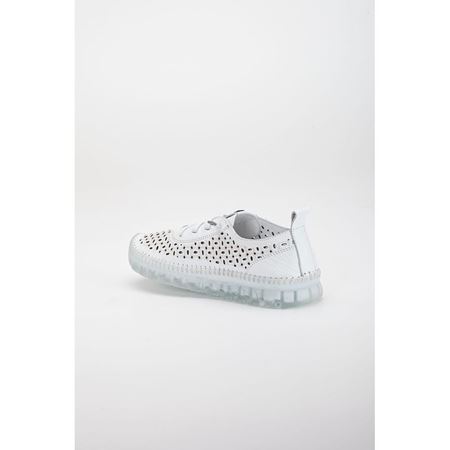 502 Beyaz Hakiki Deri Comfort Ortopedik Kadın Ayakkabı