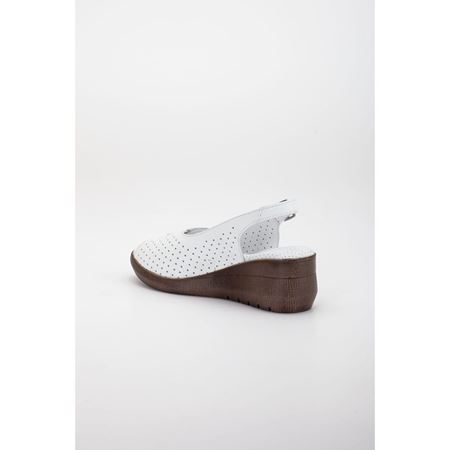 070 BEYAZ Hakiki Deri Topuk Dikeni Özellikli Yumuşak Taban Comfort