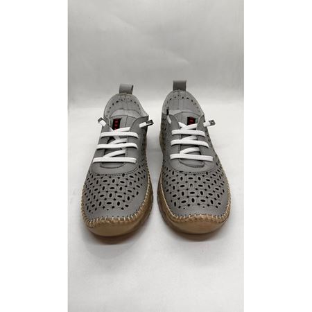 502 SİLVER GREY Hakiki Deri Comfort Ortopedik Kadın Ayakkabı